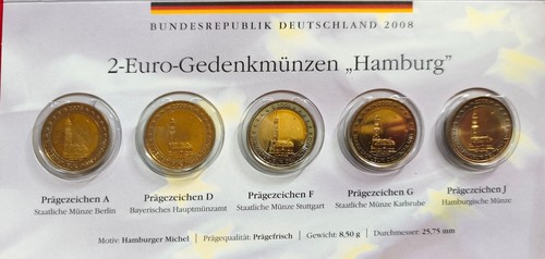 Euro gedenkmünzen hamburg - 2-euro-gedenkmünzen,