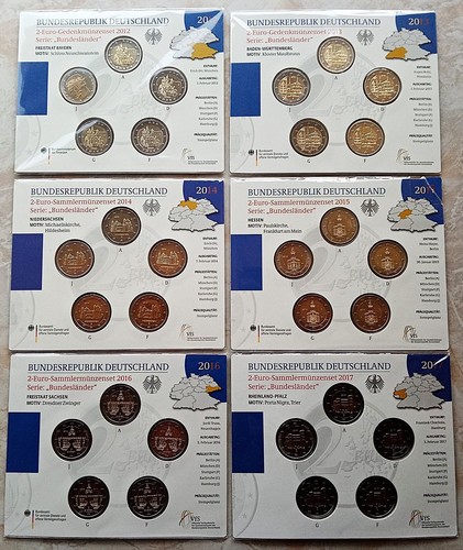 Brd 2 euro - -, 6x