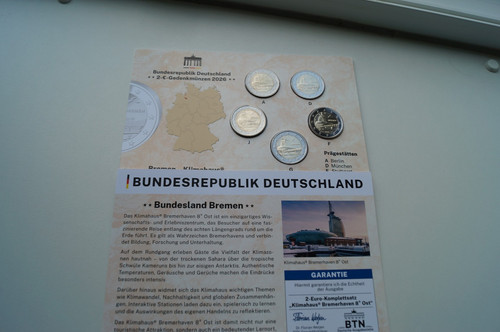 Euro gedenkmünzen satz - 2,