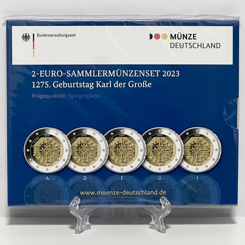 Euro gedenkmünzenset - 5x, 2