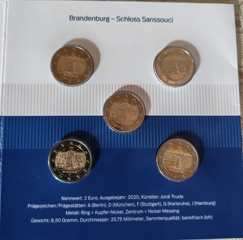 Euro gedenkmünzensatz - euro,