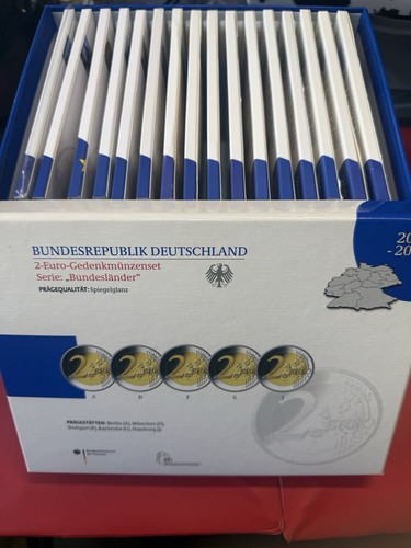 Brd euro gedenkmünzenset - brd, 2-euro-gedenkmünzenset