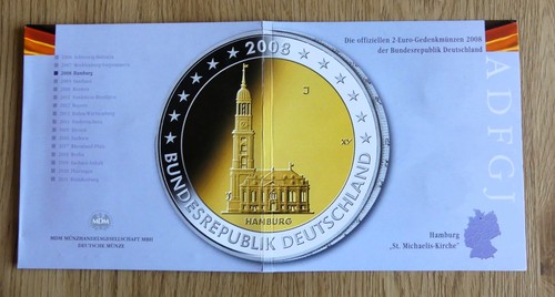 Euro gedenkmünzensatz 2008 - 2-euro,