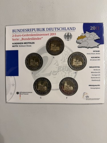 Euro gedenkmünzenset - 2,