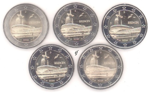 Deutschland brd 2 euro - je, x