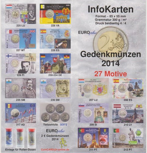 Euro gedenkmünzen 2014 27 - 2, *