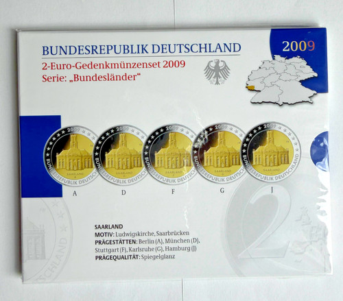 Euro gedenkmünzenset - 2,