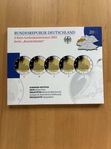 Euro gedenkmünzenset 2011 - 2,