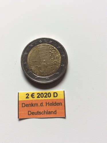 Euro brd gedenkmünze 2020 - 2, brd-gedenkmünze