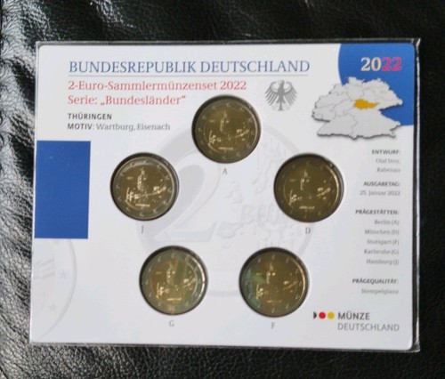 Euro gedenkmünzenset 2022 - 2-euro-gedenkmÜnzenset,