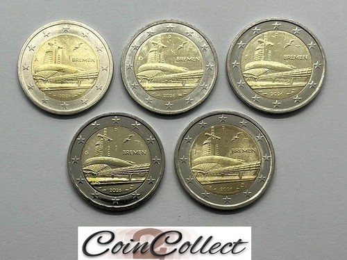 Euro gedenkmünzen - 5x,