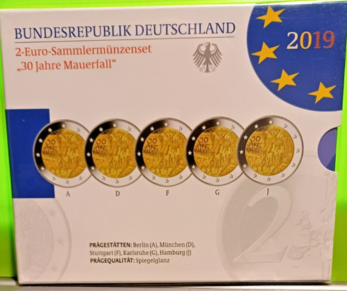 Euro gedenkmünzenset 2019 - 2-euro-gedenkmünzenset,