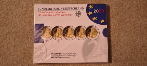 Euro gedenkmünzenset 2020 - euro,