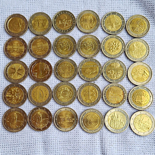 Euro gedenkmünzen lot - 2,