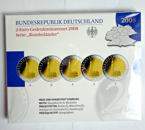 Euro gedenkmünzenset - 2,