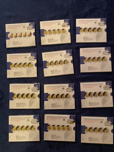 Alle euro gedenkmünzensets - alle,